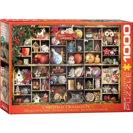 Karácsonyi díszek - Christmas Ornaments - Eurographics 6000-0759 - 1000 db-os puzzle