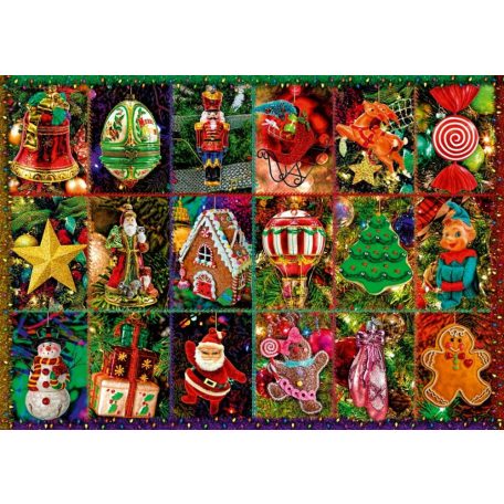 Festive Ornaments - Bluebird 70325-P - 1000 darabos puzzle