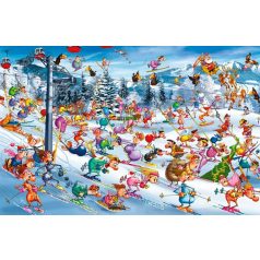   Karácsonyi Síelés - Christmas Skiing - Piatnik 1000 db-os puzzle