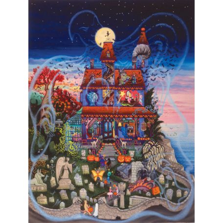 The Ghost and the Haunted House - SunsOut puzzle 60877 - 1000 db-os