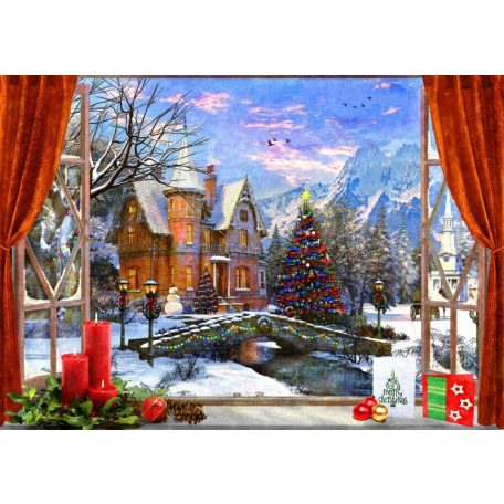 Christmas Mountain View - Bluebird 70190 - 1500 db-os puzzle