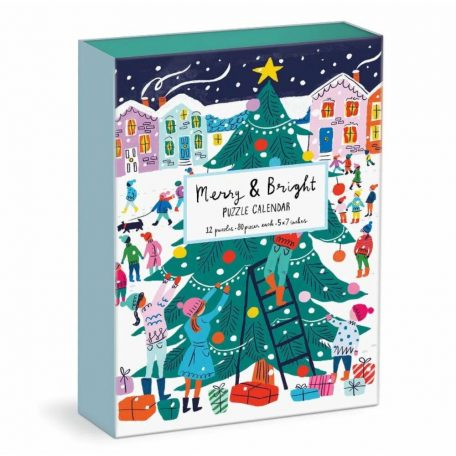 Merry and Bright 12 Days of Christmas - Adventi Puzzle Kalendárium - Louise Cunningham