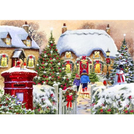 Winter Cottage - Bluebird 90152-F - 1000 db-os puzzle